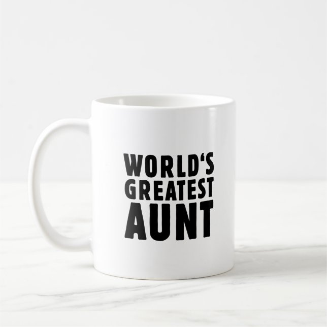 Mug La plus grande tante du monde (Gauche)