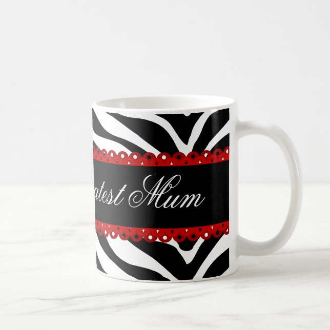 Mug La plus grandes copie de zèbre de la maman du (Droite)