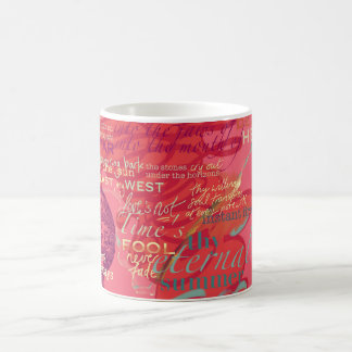 Mug La poésie d'amour de Shakespeare cite le rose de