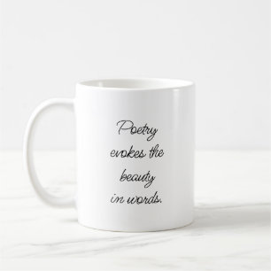 Mug La poésie évoque la musique