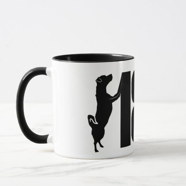 Mug La poignée de couleurs du logo du groupe de 188 Se (Gauche)