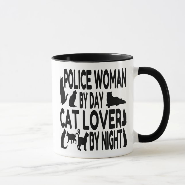 Mug La police aime les chats (Droite)