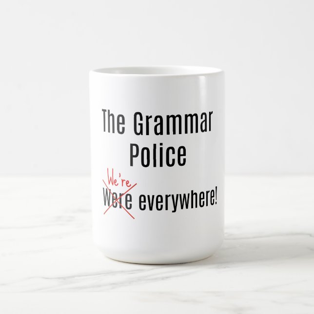 Mug La police de grammaire attaque (Centre)
