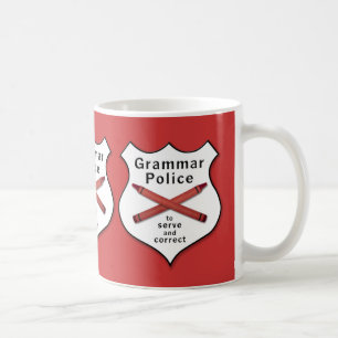 Mug La police de grammaire Badge