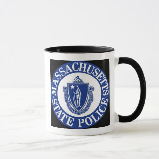 Mug La police d'état du Massachusetts/Blue Line mince