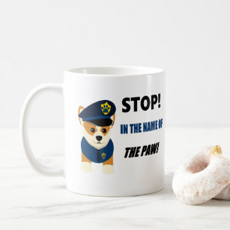 Mug La police mignonne d'unité du corgi K9 attaque