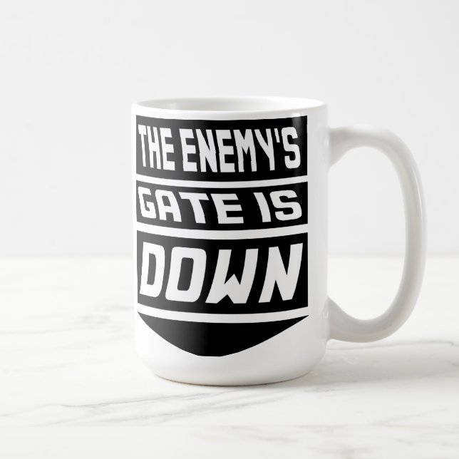 Mug La porte de l'ennemi est en baisse (Droite)