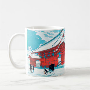 Mug La porte rouge de Hongo en neige par Hiroaki Takah