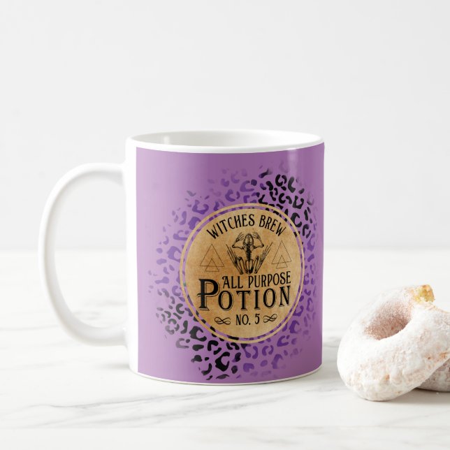 Mug La potion de bière de sorcière Conception de café  (Avec donut)