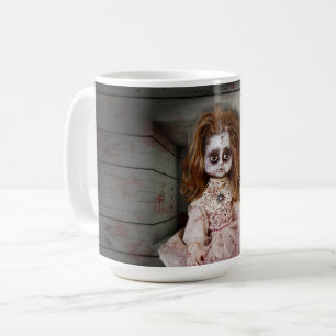 Mug La poupée en porcelaine hantée vintage de Slippery