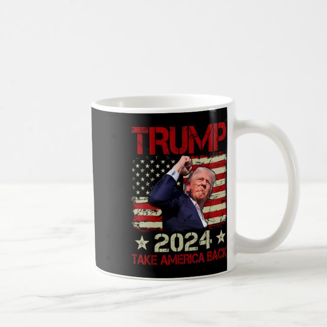 Mug La Première Pompe À Trump 2024 Trump Survit Au Ral (Droite)