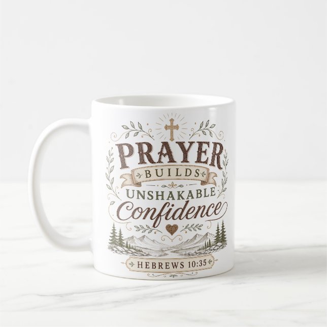 Mug La prière construit une confiance inébranlable Cit (Gauche)