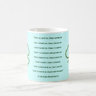 Mug La prière de shamrock de St Patrick celtique