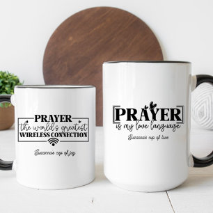 Mug La prière est ma langue d'amour Citation chrétienn
