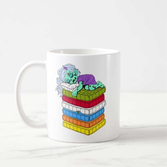 Mug La princesse zombie et le pois (Gauche)