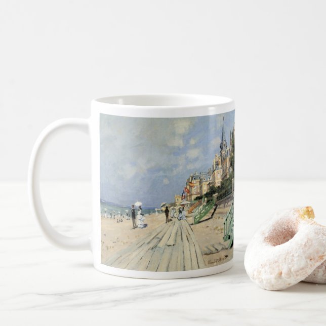 Mug La promenade à Trouville par Claude Monet (Avec donut)