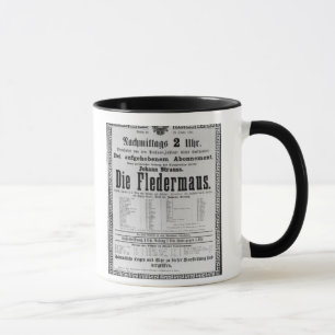 Mug La publicité par affichage meurent Fledermaus par
