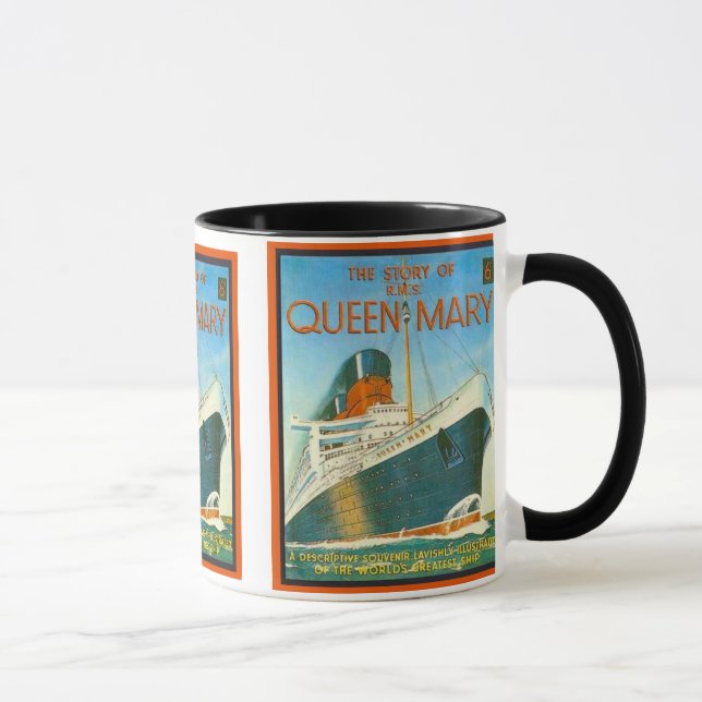 Mug La publicité vintage, RMS Queen Mary (Droite)