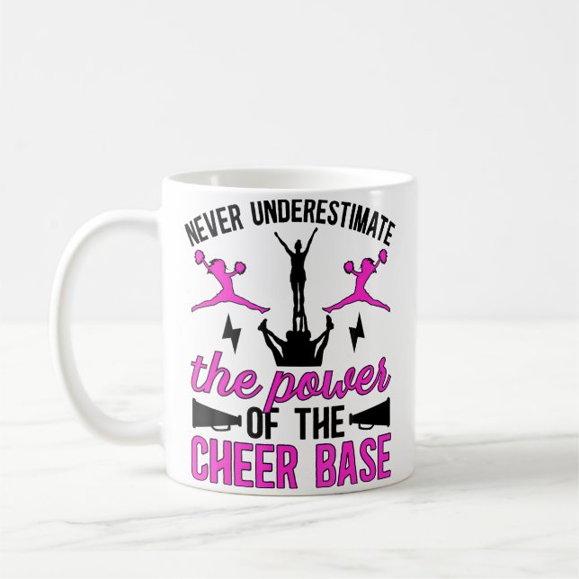 Mug La puissance de la base de cheerleading Base de ch (Gauche)