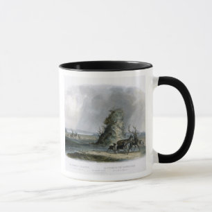 Mug La pyramide d'Elkhorn sur le Missouri supérieur,