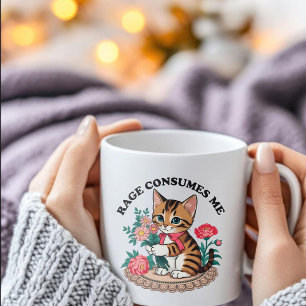 Mug La Rage Me Consume,Fleur de Chat,Mémé de Chat Mign