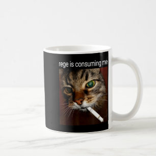 Mug La rage me consume Silly Staring Funny Smoking C