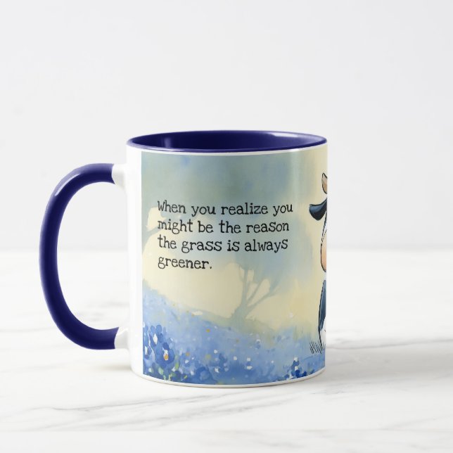 Mug La raison pour laquelle l'herbe est plus verte (Gauche)
