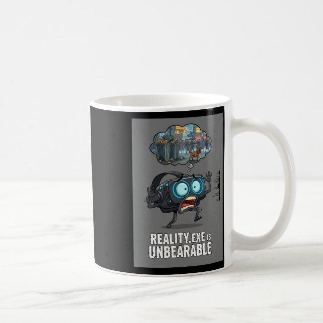 Mug La réalité exe est insupportable Funny Gamer Vr Ga (Droite)