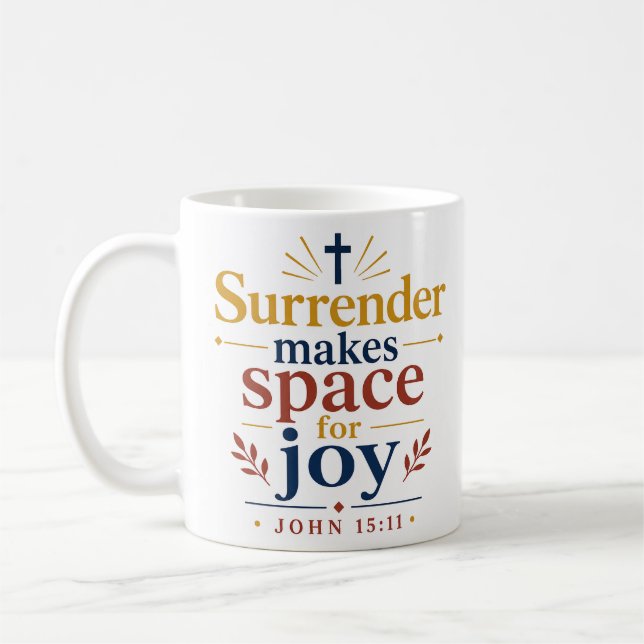 Mug La reddition fait place à la joie Vérité scriptura (Gauche)