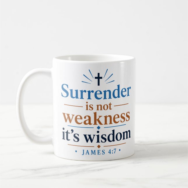 Mug La reddition n'est pas une faiblesse, c'est une sa (Gauche)