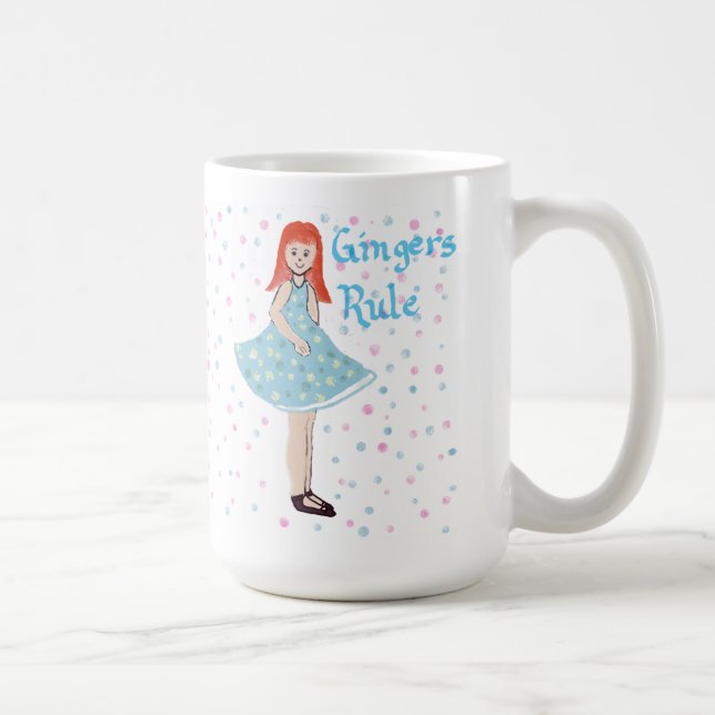 Mug "La règle de Ginger" Petite Fille Mignonne (Droite)