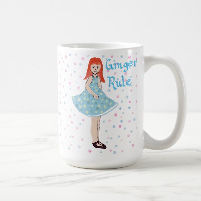 Mug "La règle de Ginger" Petite Fille Mignonne (Droite)
