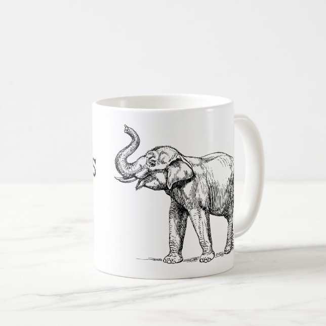 Mug La règle des éléphants (Devant droit)