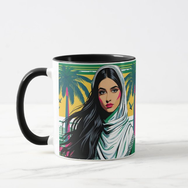 Mug "La reine de la pop saoudienne - Art patrimonial a (Gauche)