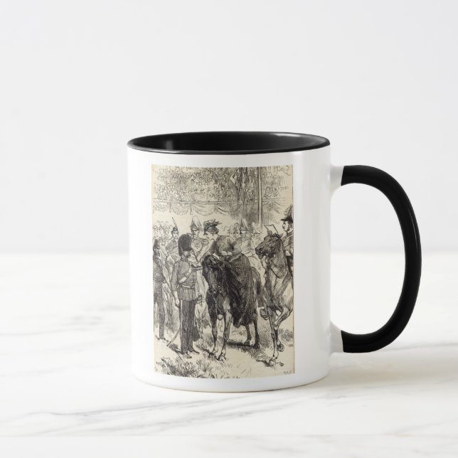 Mug La reine distribuant des croix de Victoria (Droite)