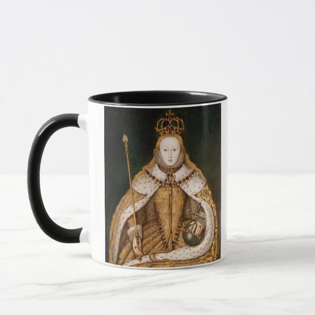 Mug La Reine Elizabeth I dans des robes longues de (Gauche)