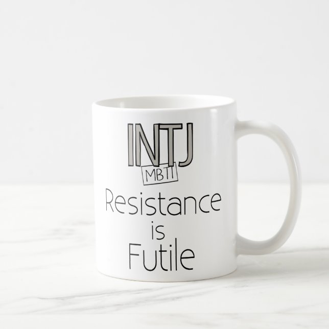 Mug La résistance d'INTJ est futile (Droite)