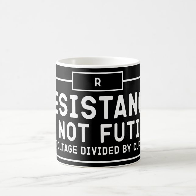 Mug La résistance n'est pas futile, sa tension divisée (Centre)