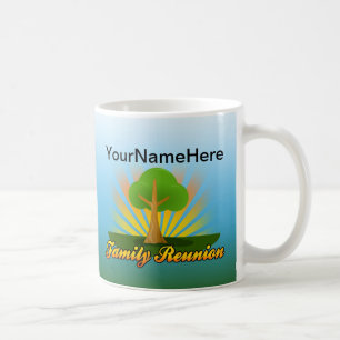Mug La Réunion de famille faite sur commande, arbre