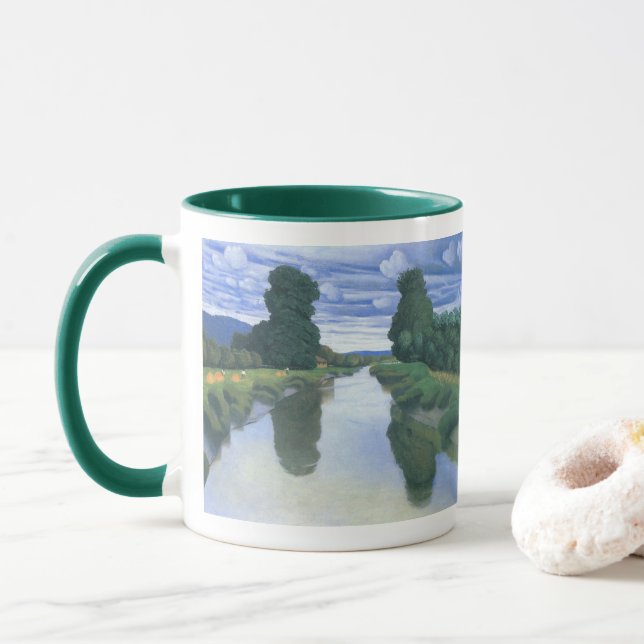 Mug La Rivière à Berville par Felix Vallotton, Beaux-a (Avec donut)