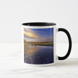 Mug La rivière Big Hole à la dernière lumière près de 