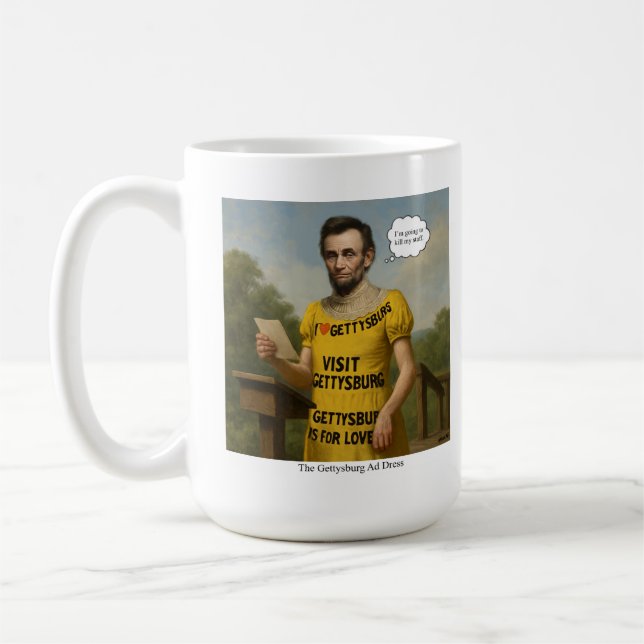 Mug La robe publicitaire Gettysburg (Gauche)