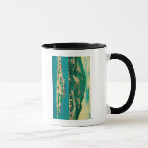 Mug La roche, l'île d'Alcatraz et San Francisco