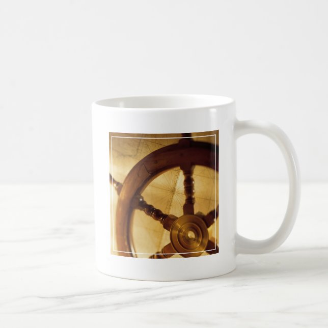 Mug La roue et la carte des bateaux (Droite)