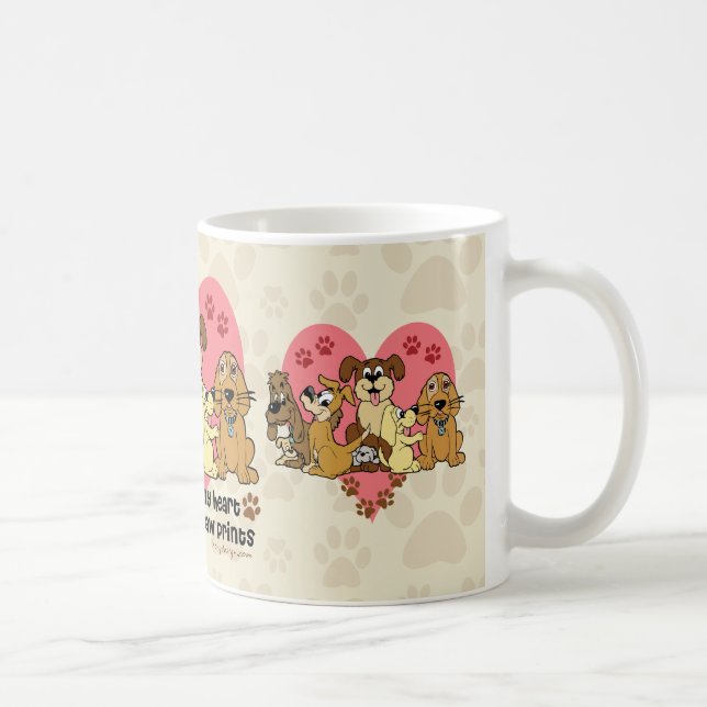 Mug La route à mes chiens de coeur (Droite)