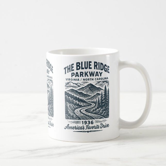 Mug La route panoramique Blue Ridge (Droite)