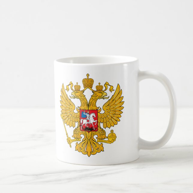 Mug La Russie deux a dirigé Eagle (Droite)