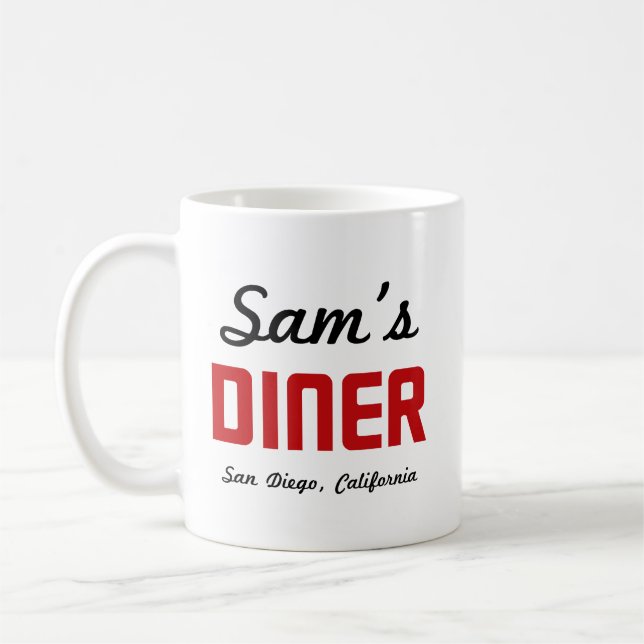 Mug La saga des Lyons ~ Gauche à gauche Sam's Diner (Gauche)