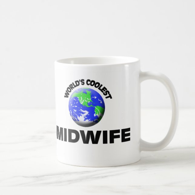Mug La sage-femme la plus fraîche du monde (Droite)