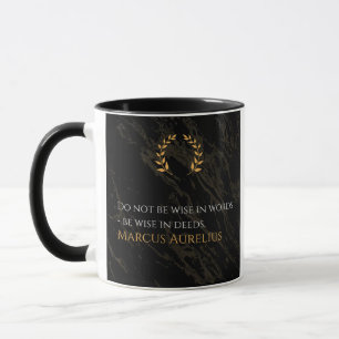 Mug La sagesse de Marcus Aurelius : Les actions parlen